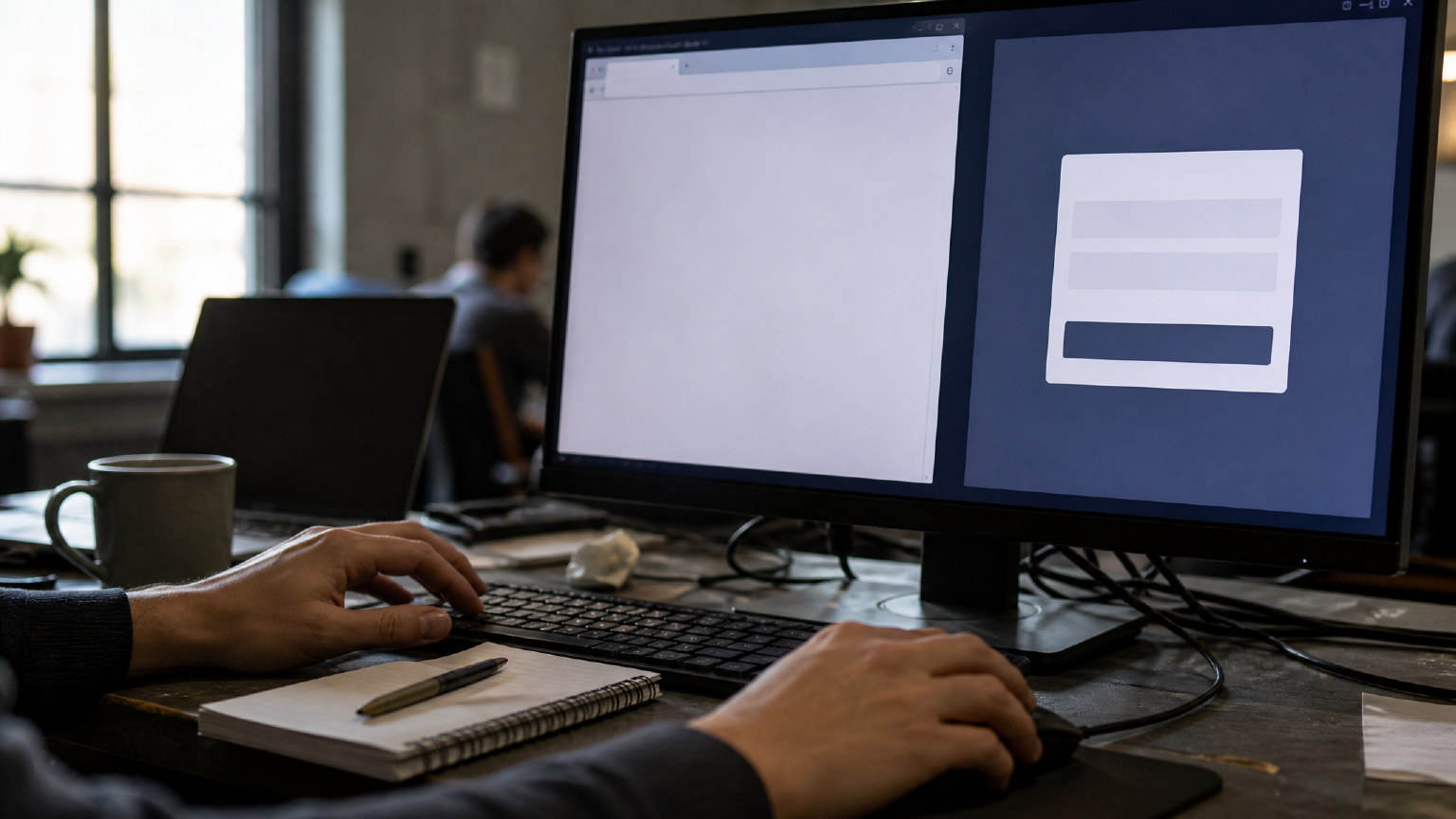 hands linking a browser login session to an agent